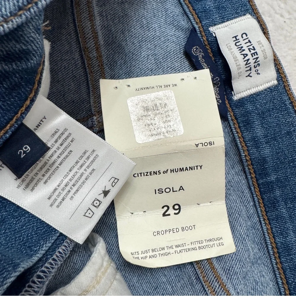 Citizens of Humanity sz 29 Jeans Isola Crop Boot In Splendor Blue - Picture 5 of 9